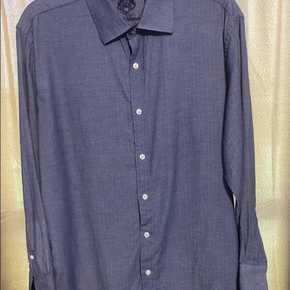 English Laundry Size Medium Men's Button Down Shirt Long Sleeve Stitch Print. - Picture 1 of 10
